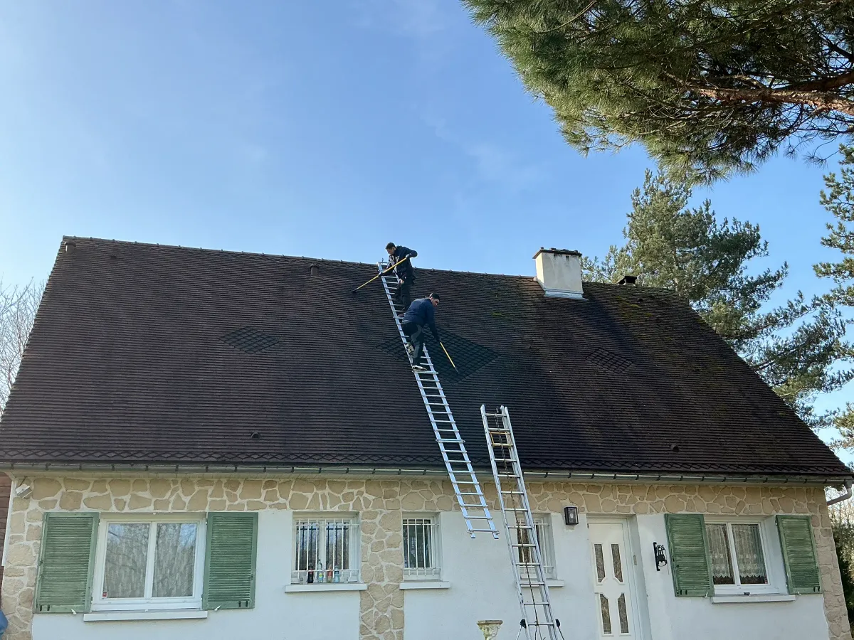 Démoussage toiture Yvelines résultat